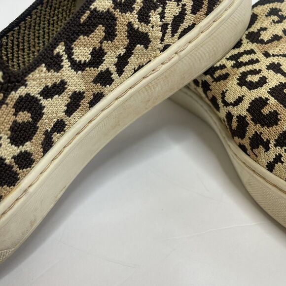 ROTHY'S Women's Camo Cat Animal Print Slip On Sneakers Shoes Flats Knit Sz 8.5 - Picture 5 of 8
